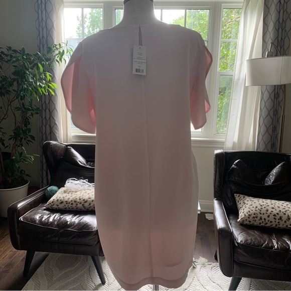 NWT French Connection Pink Tulip Sleeve Dress - Picture 5 of 10